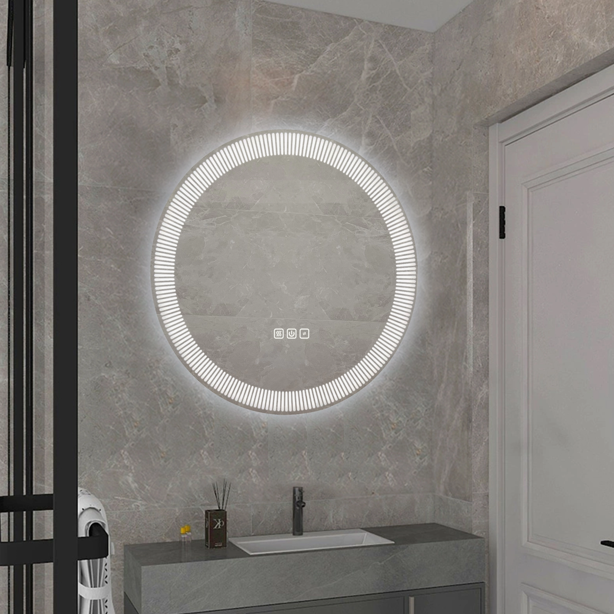 custom led bathroom mirror