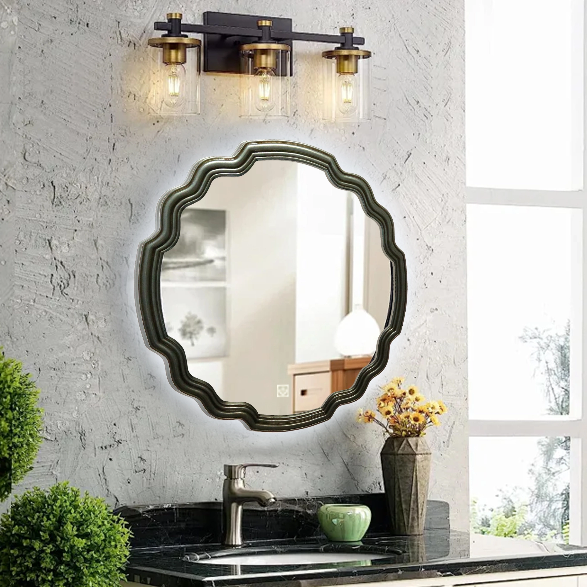 bathroom mirror custom