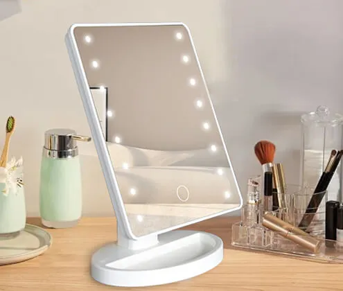 led bathroom mirror with touch button