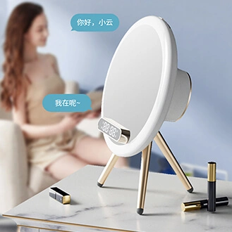 Details of Tabletop Vanity Mirror with Lights Smart AI Chip