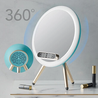 Details of Tabletop Vanity Mirror with Lights Sealed Sound Cavity Design