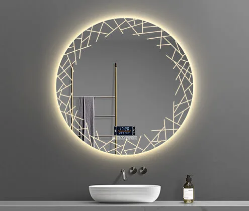 frameless backlit mirror