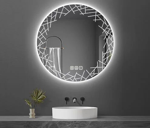 frameless vanity mirror