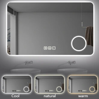 Details of LED Bathroom Mirror With Magnification Light Source