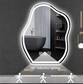 Details of  Irregular Shape Bathroom Mirror Smart Sensing