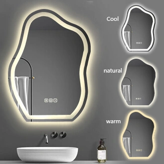 Details of  Irregular Shape Bathroom Mirror Light Source