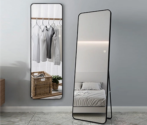 dress mirror with lights