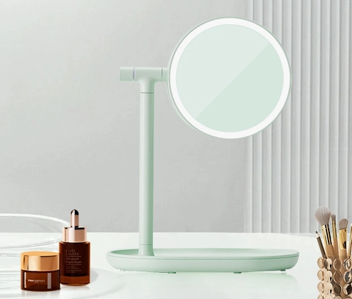 tabletop mirror with lights