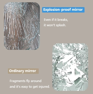 Details of  Hotel Quality Lighted Makeup Mirror Explosion-proof Technology